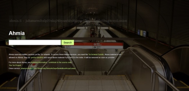 afbeelding van Ahmia-homepage