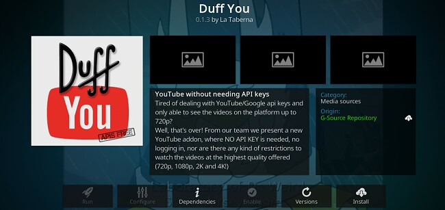 C&aacute;c phần mở rộng Kodi hoạt động tốt nhất: Duff You