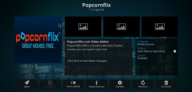 C&aacute;c Phần Mở Rộng Kodi Tốt Nhất Popcornflix
