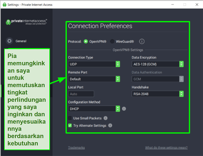 Tangkapan layar tes kecepatan Ookla dengan PIA yang terhubung ke server global yang berbeda.