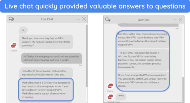 The 24/7 live chat is the fastest way to get help