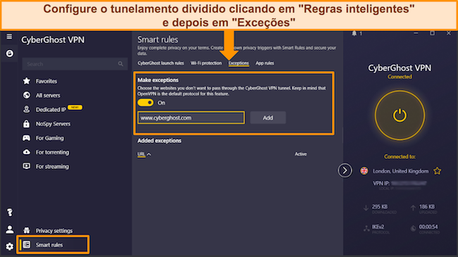 Sn&iacute;mek obrazovky desktopov&eacute;ho klienta PIA a programu pro Android, kter&yacute; ukazuje geolokovan&eacute; servery