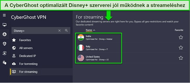 Hogyan n&eacute;zhető Disney Plusz VPN seg&iacute;ts&eacute;g&eacute;vel. Optimaliz&aacute;lt szerverek CyberGhost VPN szolg&aacute;ltat&oacute;n&aacute;l