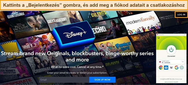 &Uacute;tmutat&oacute; a Disney Plusz n&eacute;z&eacute;s&eacute;hez b&ouml;ng&eacute;szőben VPN seg&iacute;ts&eacute;g&eacute;vel - jelentkezzen be a Disney Pluszra az ExpressVPN seg&iacute;ts&eacute;g&eacute;vel