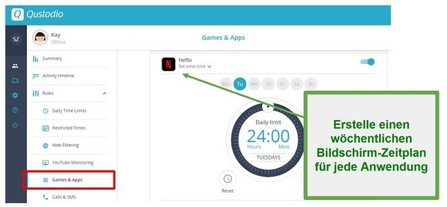 Qustodio setzt Grenzen f&uuml;r Apps