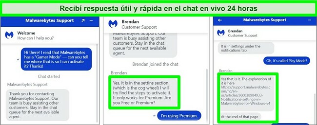 Captura de pantalla de la funci&oacute;n de chat en vivo y el agente que resuelve una pregunta t&eacute;cnica