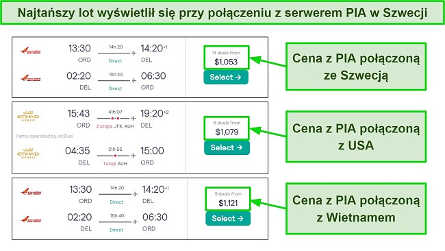 PIA może pom&oacute;c osobom w USA i Wietnamie zapłacić mniej za ten lot po skorzystaniu z serwera w Szwecji