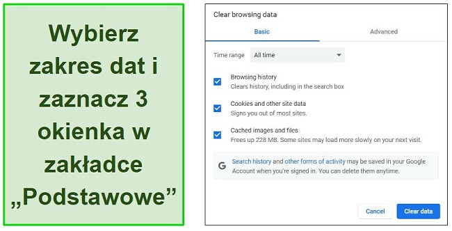 Usunięcie wszystkich plik&oacute;w cookie i pamięci podręcznej w Chrome, by upolować tanie loty, zajmuje mi niecałą minutę