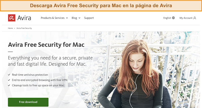 Descarga Avira Free Security para Mac en la p&aacute;gina de Avira