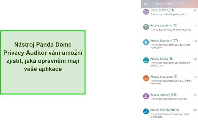Auditor ochrany soukromí v Panda Dome
