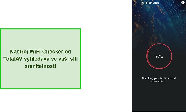 WiFi kontrola v TotalAV