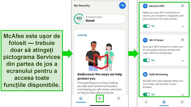 Masca cu numele Best-AVs-iOS-McAfee-app-usor-de-navigat
