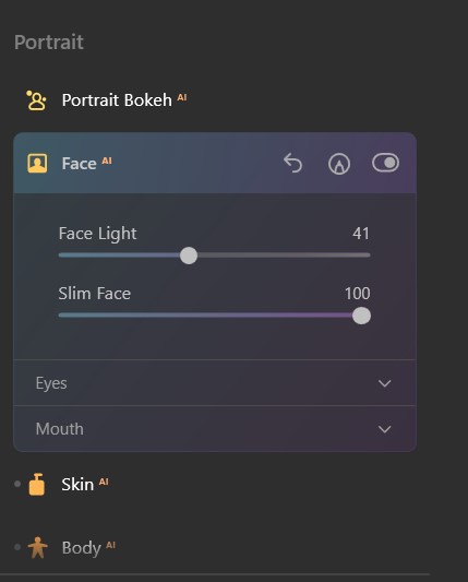 Portr&eacute;tn&iacute; n&aacute;stroje Luminar