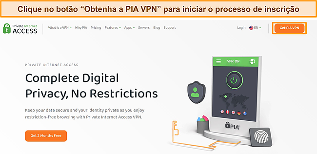 Captura de tela do processo de inscri&ccedil;&atilde;o PIA.