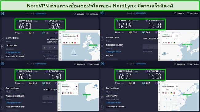 ทดสอบความเร็ว NordVPN ที่เร็วที่สุด - สหราชอาณาจักร-เกาหลีใต้-ออสเตรเลีย-นครนิวยอร์ก
