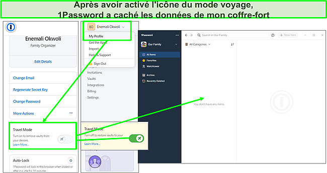 1Password a TravelMode.