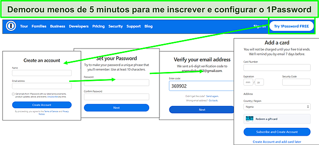 1Password &eacute; f&aacute;cil de configurar.