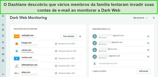 Os melhores gerenciadores de senhas para fam&iacute;lia com monitoramento da dark web - Dashlane