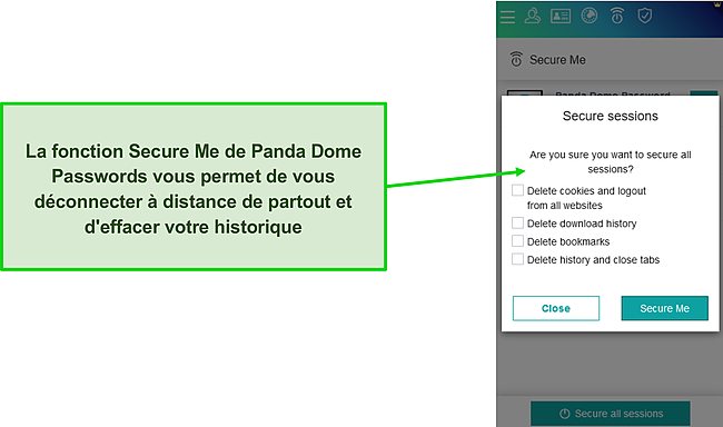 J'aime pouvoir supprimer rapidement tout mon historique de navigation et mes donn&eacute;es pour emp&ecirc;cher le suivi des logiciels publicitaires.