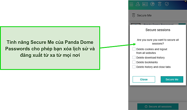 T&ocirc;i th&iacute;ch rằng t&ocirc;i c&oacute; thể nhanh ch&oacute;ng x&oacute;a tất cả lịch sử duyệt web v&agrave; dữ liệu của m&igrave;nh để ngăn chặn phần mềm quảng c&aacute;o theo d&otilde;i.