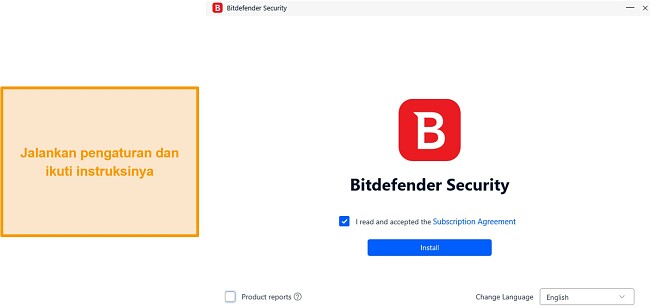 Menginstal Bitdefender