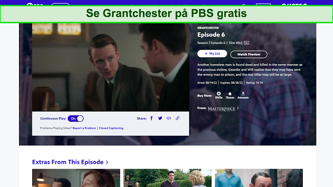 Sk&auml;rmdump av Grantchester streaming p&aring; PBS