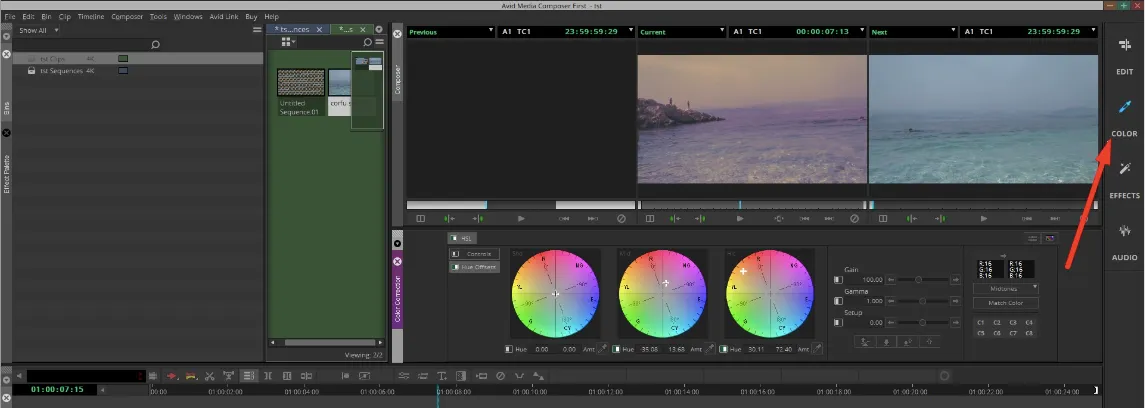 Kleurcorrectie Avid Media