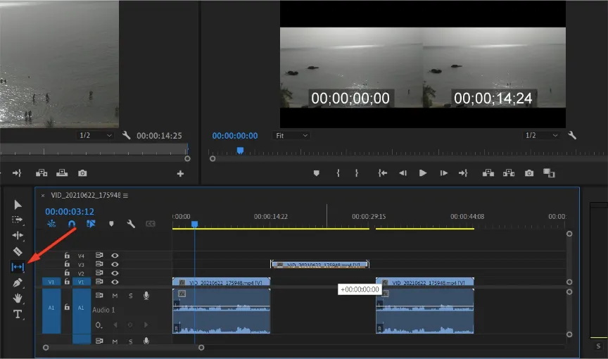 Premiere Pro interface