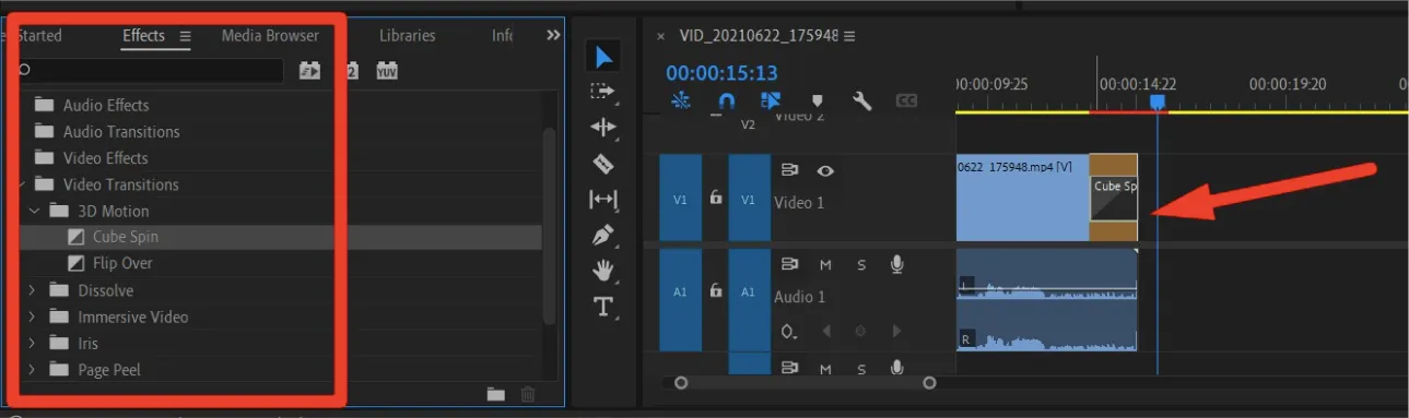 Overgangen voor Premiere Pro