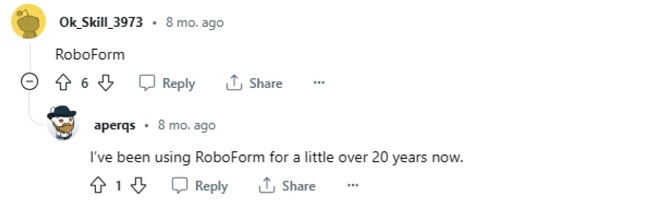 RoboForm LastPass-Alternative laut Reddit
