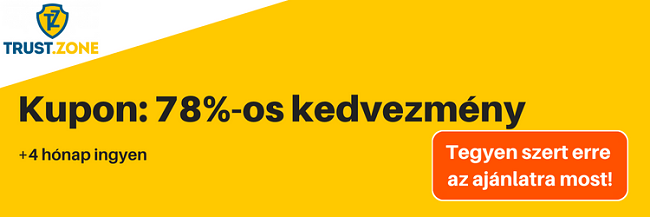 TrustZone kupon szalaghirdet&eacute;s