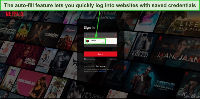 Screenshot of ExpressVPN Keys' auto-fill feature asking to fill information