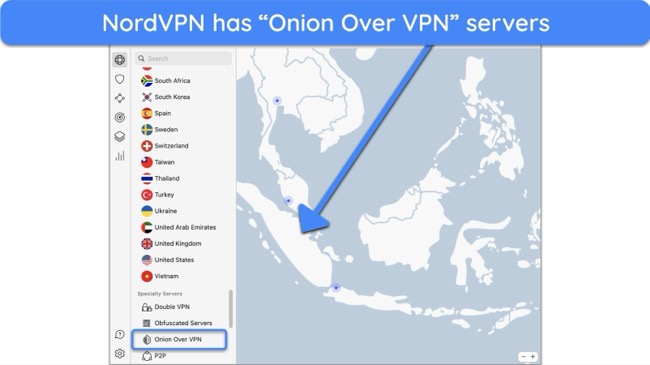 You don&rsquo;t even need the Tor browser when you use NordVPN&rsquo;s Onion Over VPN servers
