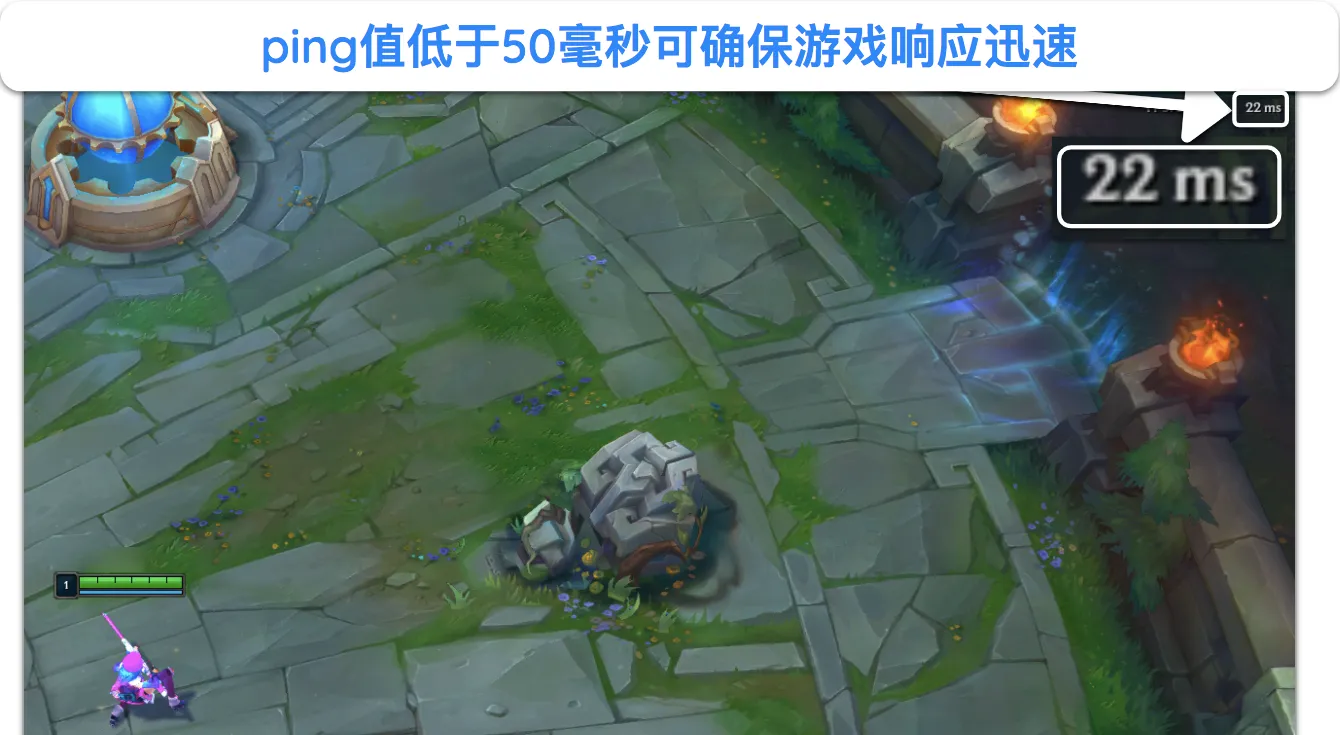屏幕截图突出显示了什么 ping 会导致在线游戏延迟。